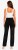 Spodnie damskie jeansy Wide Leg ozdobna koronka czarne