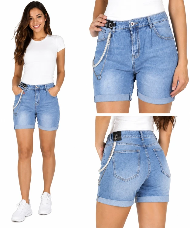 Szorty spodenki damskie jeans boyfriend