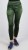 Legginsy welurowe ocieplane futerkiem zielone