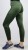 Legginsy welurowe ocieplane futerkiem zielone