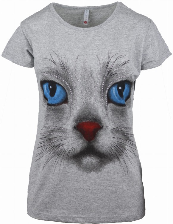 T-shirt kot szara M-XL