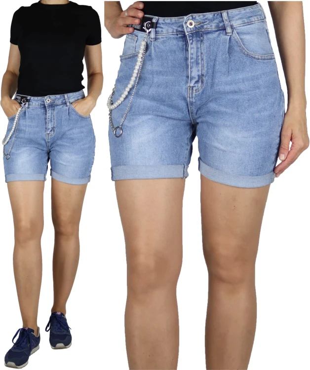Szorty spodenki damskie jeans boyfriend