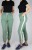 Spodnie letnie dresowe z lampasem zielone