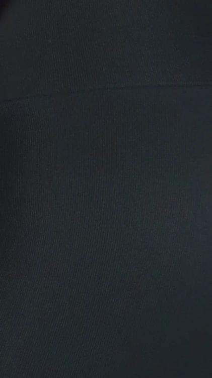 Legginsy damskie dzwony ocieplane prążkowane
