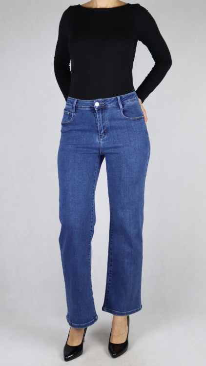 Spodnie damskie jeansy WIDE LEG szerokie nogawki