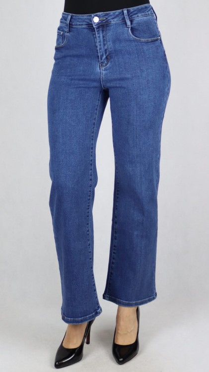 Spodnie damskie jeansy WIDE LEG szerokie nogawki
