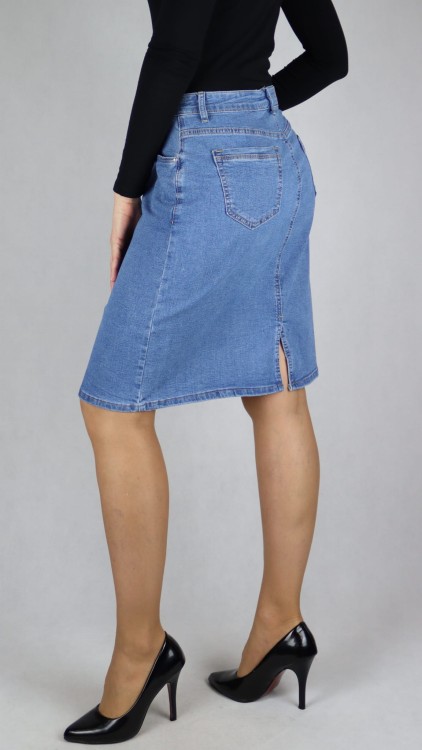 Spódnica jeansowa ołówkowa niebieska