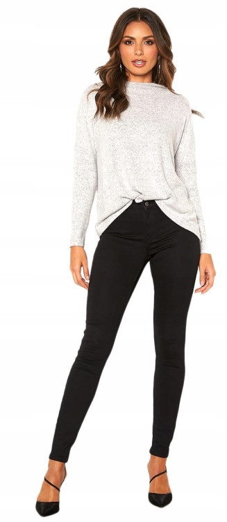 Spodnie czarne modelujące Push Up czarne