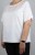 Bluzka damska krótki rękaw koszulka T-shirt duży rozmiar guzik biała