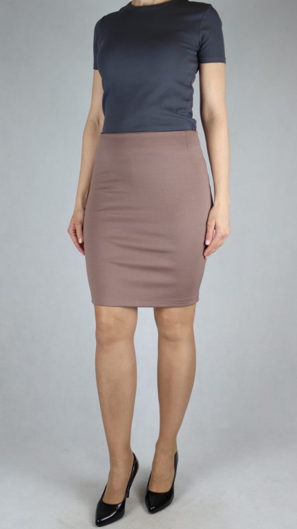 Spódnica ołówkowa cappuccino
