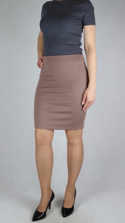 Spódnica ołówkowa cappuccino