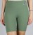Spodenki damskie kolarki legginsy krótkie getry prążek khaki