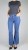 Spodnie damskie jeansy dzwony push up szerokie Flare