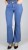 Spodnie damskie jeansy dzwony push up szerokie Flare
