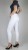 Spodnie jeans damskie modelujące białe