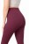 Legginsy bambusowe prążkowane bordowe