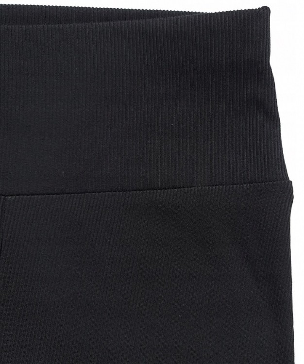 Legginsy bambusowe prążkowane czarne