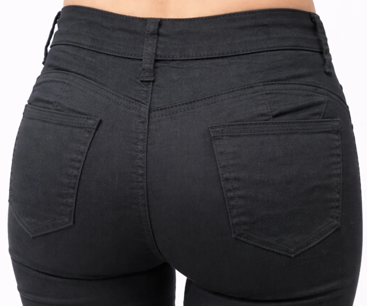 Spodnie damskie czarne modelujące Push Up skinny