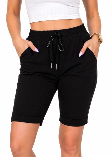 Spodenki damskie szorty czarne