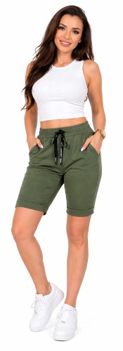 Spodenki damskie szorty khaki