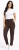 Spodnie damskie casual z wiązaniem i kieszeniami brązowe