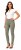 Spodnie damskie jeans slim fit duże rozmiary oliwkowe